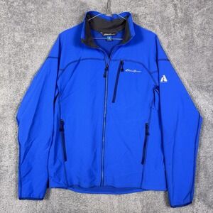 Eddie Bauer First Ascent Jacket Mens M Sandstone‎ Softshell Tech Full Zip Hike